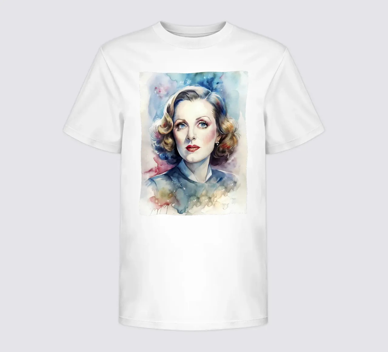 Bette Davis in watercolor kids t-shirt by 🎁 ARTVI-SHOP
