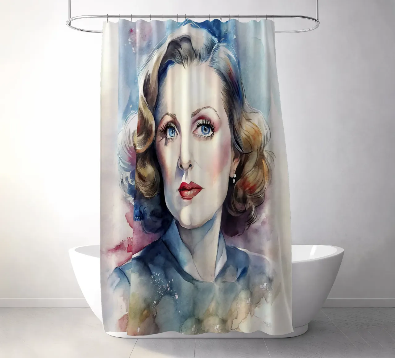 Bette Davis in acquerello tenda da doccia da ARTVI-SHOP