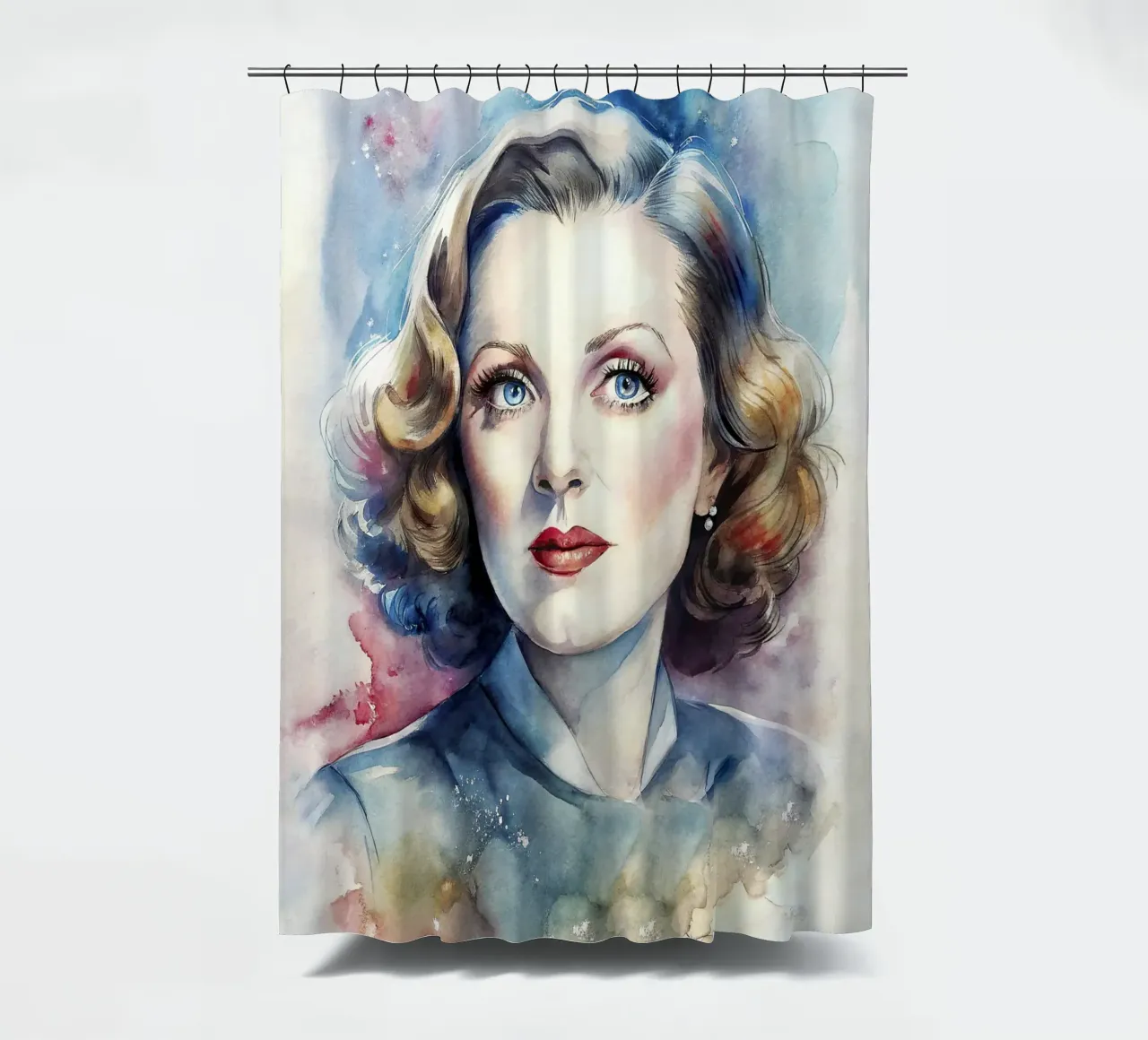 Bette Davis in acquerello tenda da doccia da ARTVI-SHOP