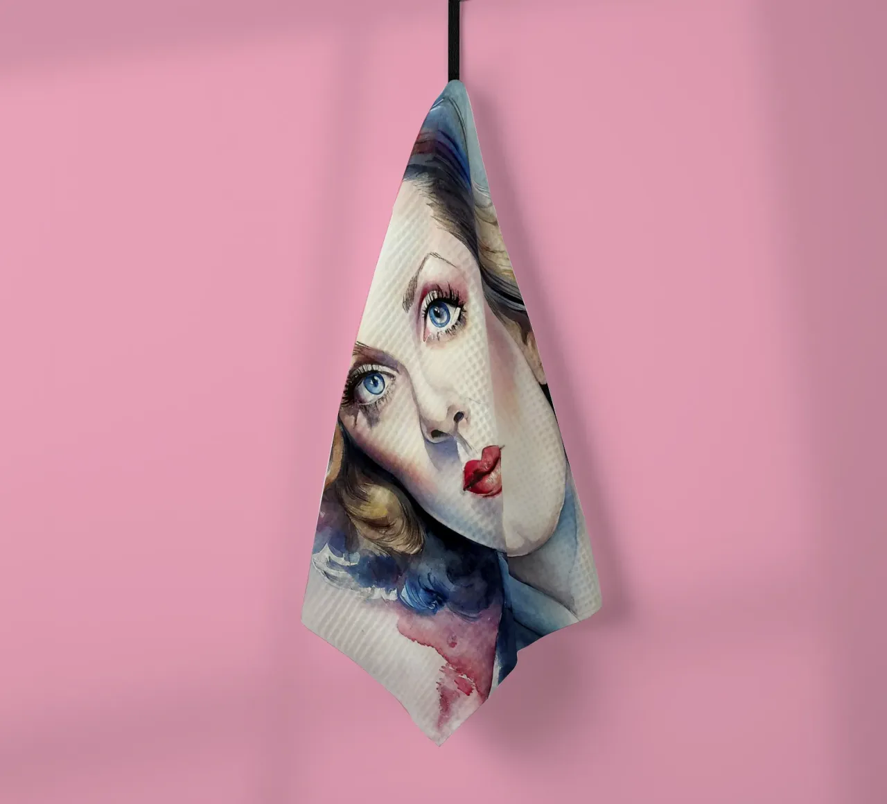 Bette Davis in acquerello canovaccio da cucina da ARTVI-SHOP
