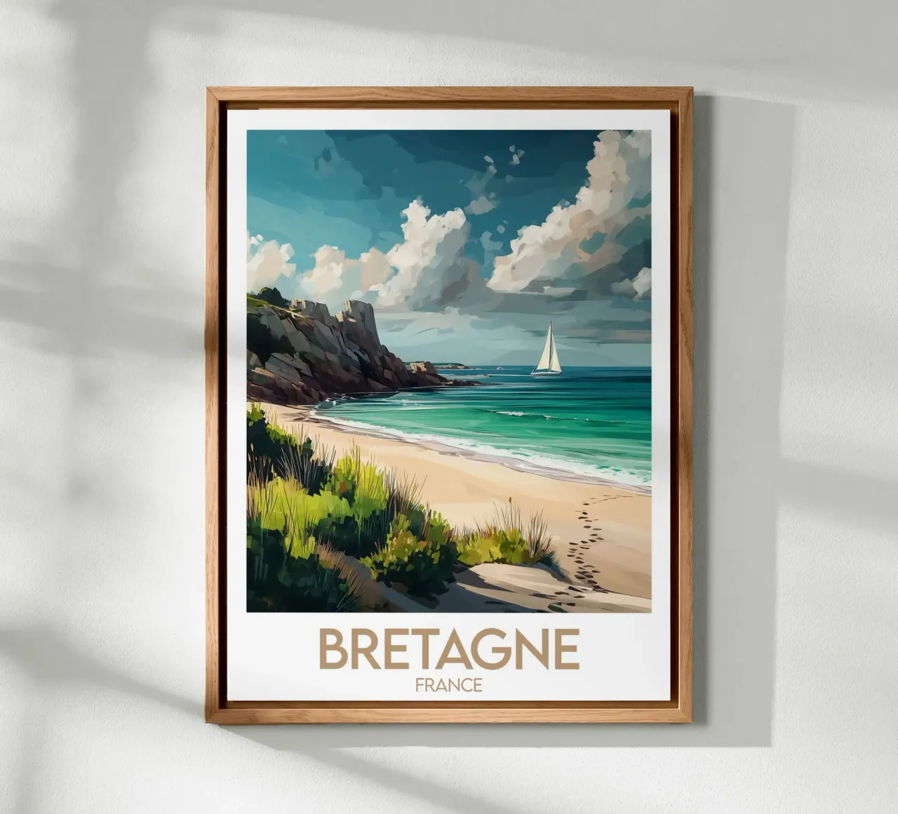 Affiche Bretagne alluminio dibond da Frame the World