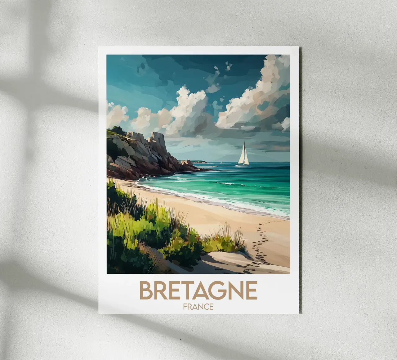 Affiche Bretagne alluminio dibond da Frame the World