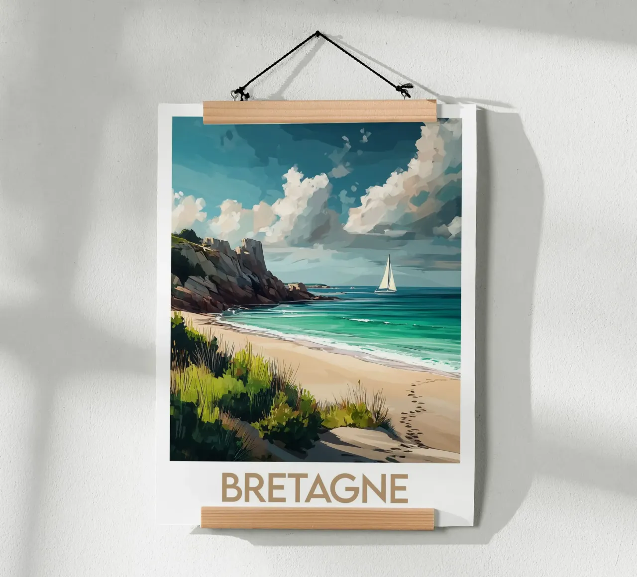 Affiche Bretagne poster con telaio in alluminio da Frame the World