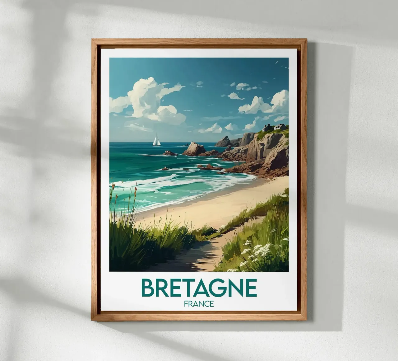 Affiche Bretagne France panneau forex de Frame the World