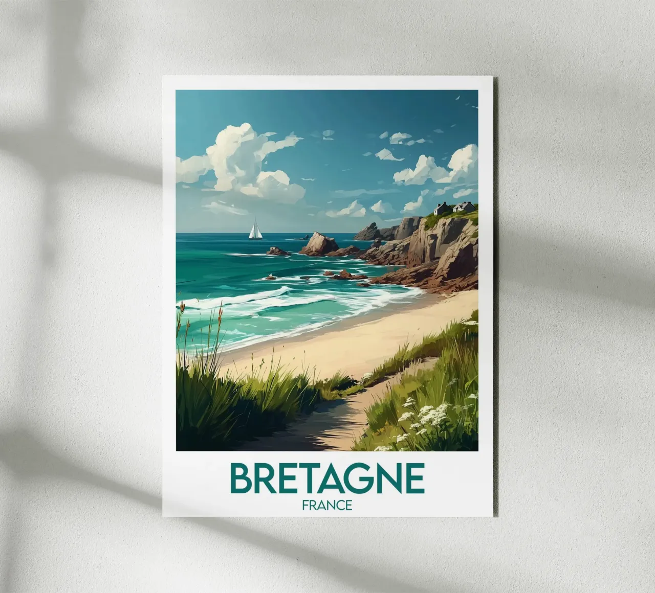 Affiche Bretagne France panneau forex de Frame the World