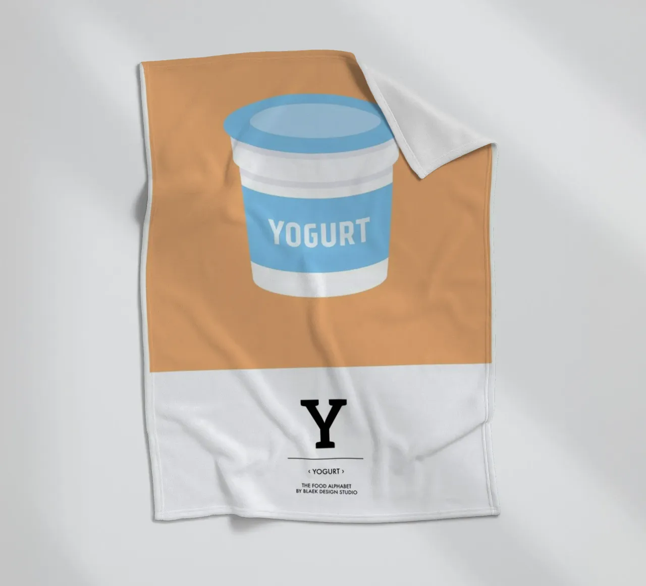 „The Food Alphabet“ - Y like Yogurt coperta in pile da BLAEK Design Studio