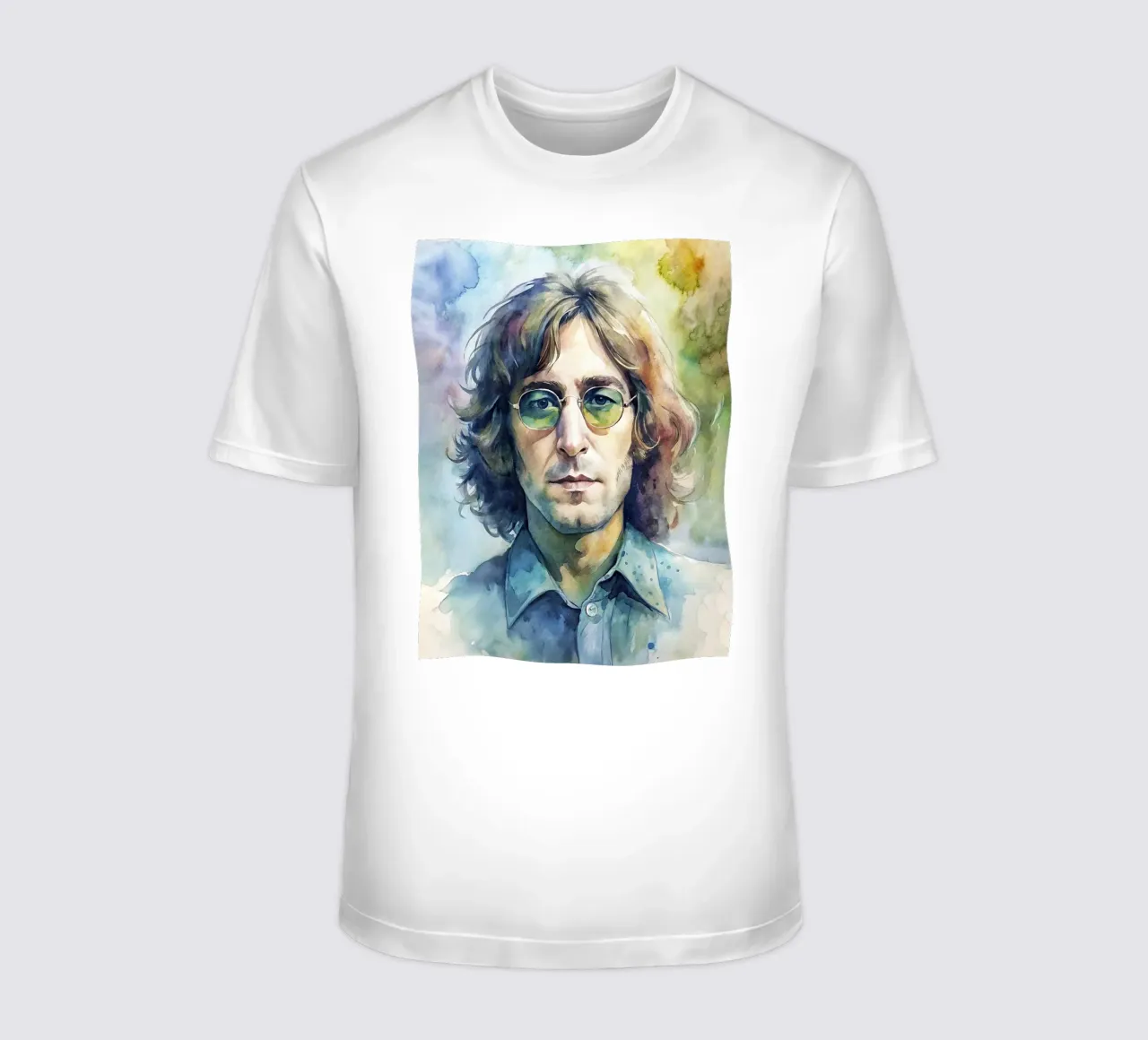 John Lennon in acquerello t-shirt da 🎁 ARTVI-SHOP