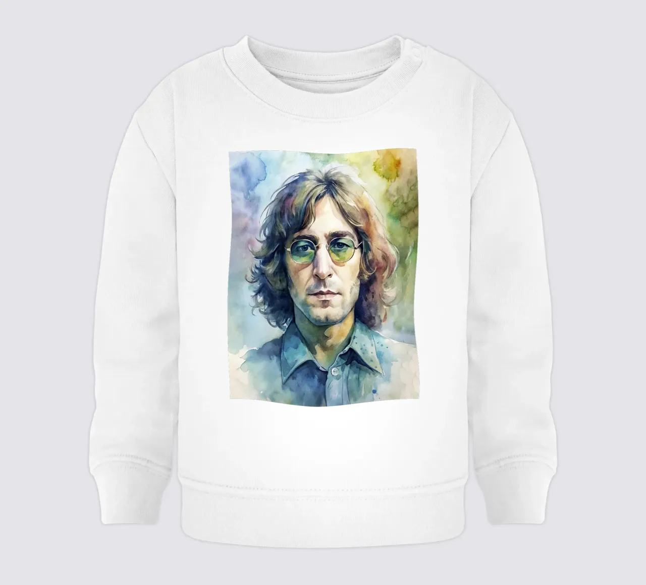 John Lennon in acquerello felpa neonato da ARTVI-SHOP