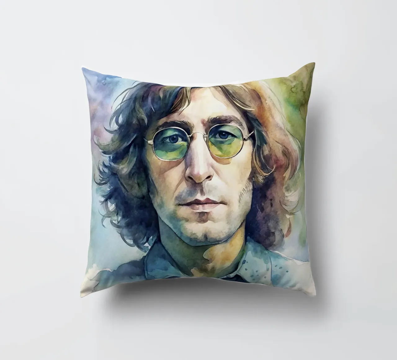 John Lennon in acquerello cuscino da ARTVI-SHOP