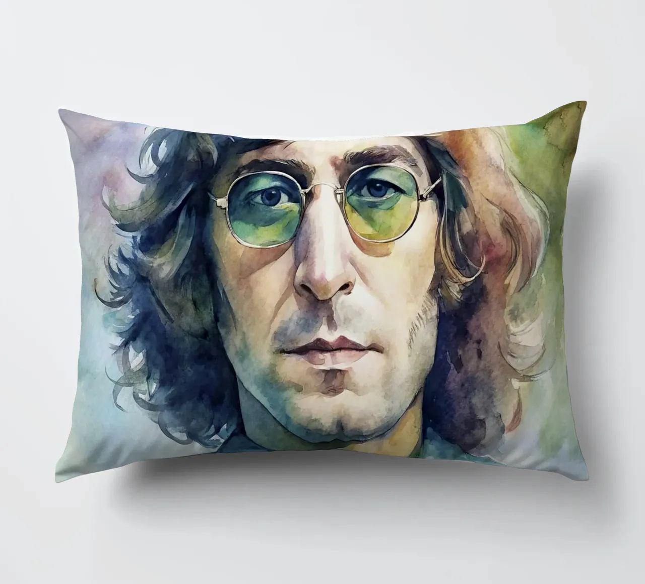John Lennon in acquerello cuscino da ARTVI-SHOP