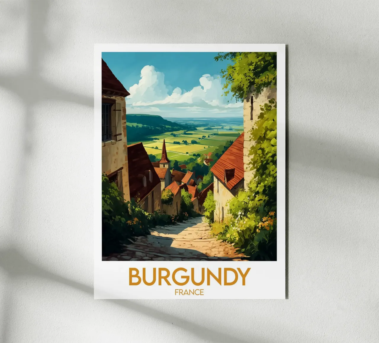 Affiche Borgogna alluminio dibond da Frame the World