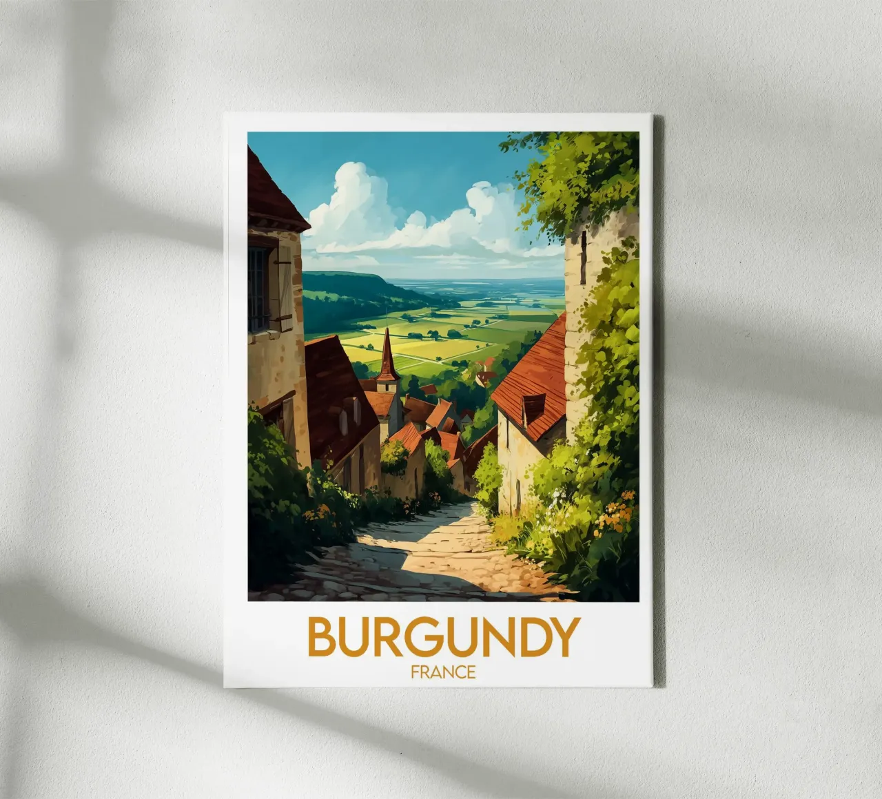 Affiche Borgogna tela da Frame the World