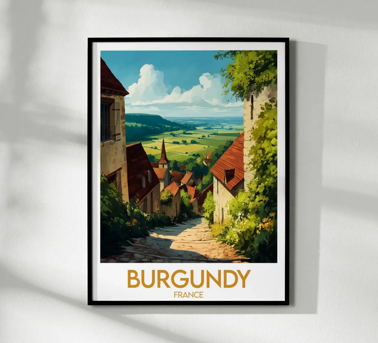 Affiche Borgogna carta hahnemühle da Frame the World