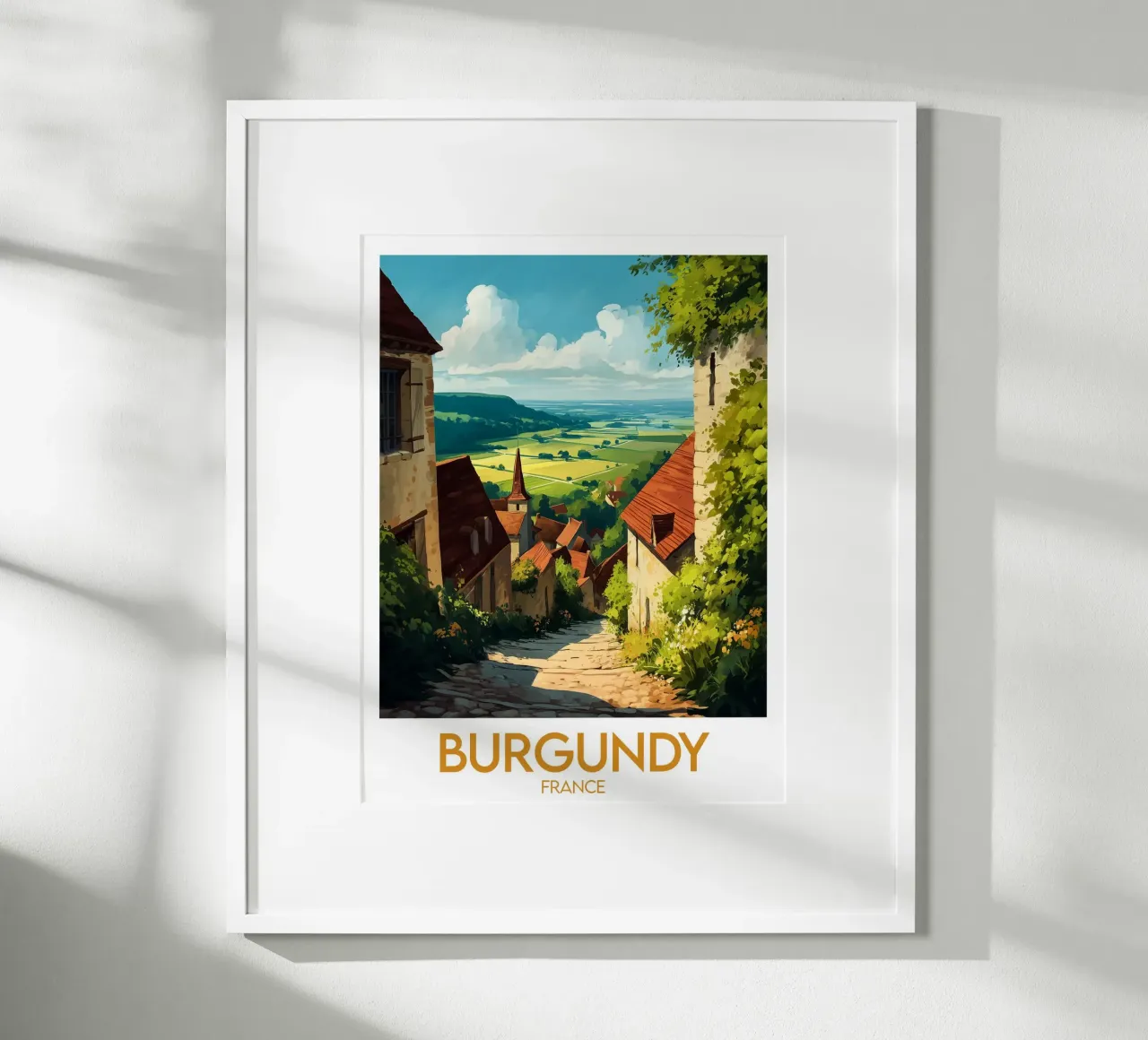 Affiche Borgogna carta hahnemühle da Frame the World