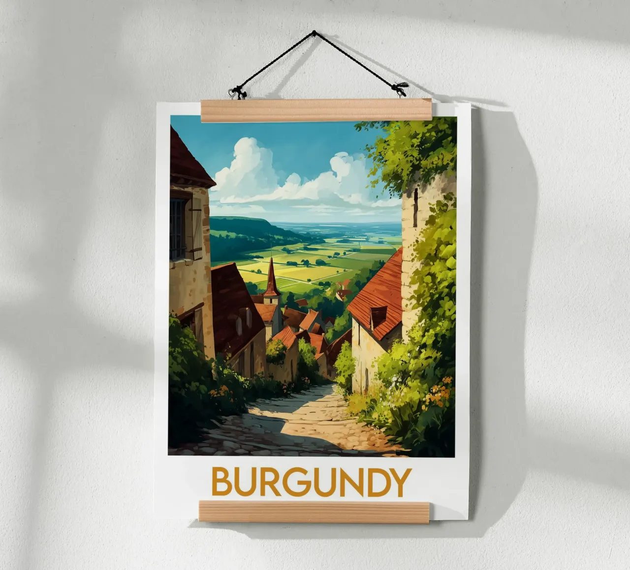 Affiche Borgogna carta hahnemühle da Frame the World