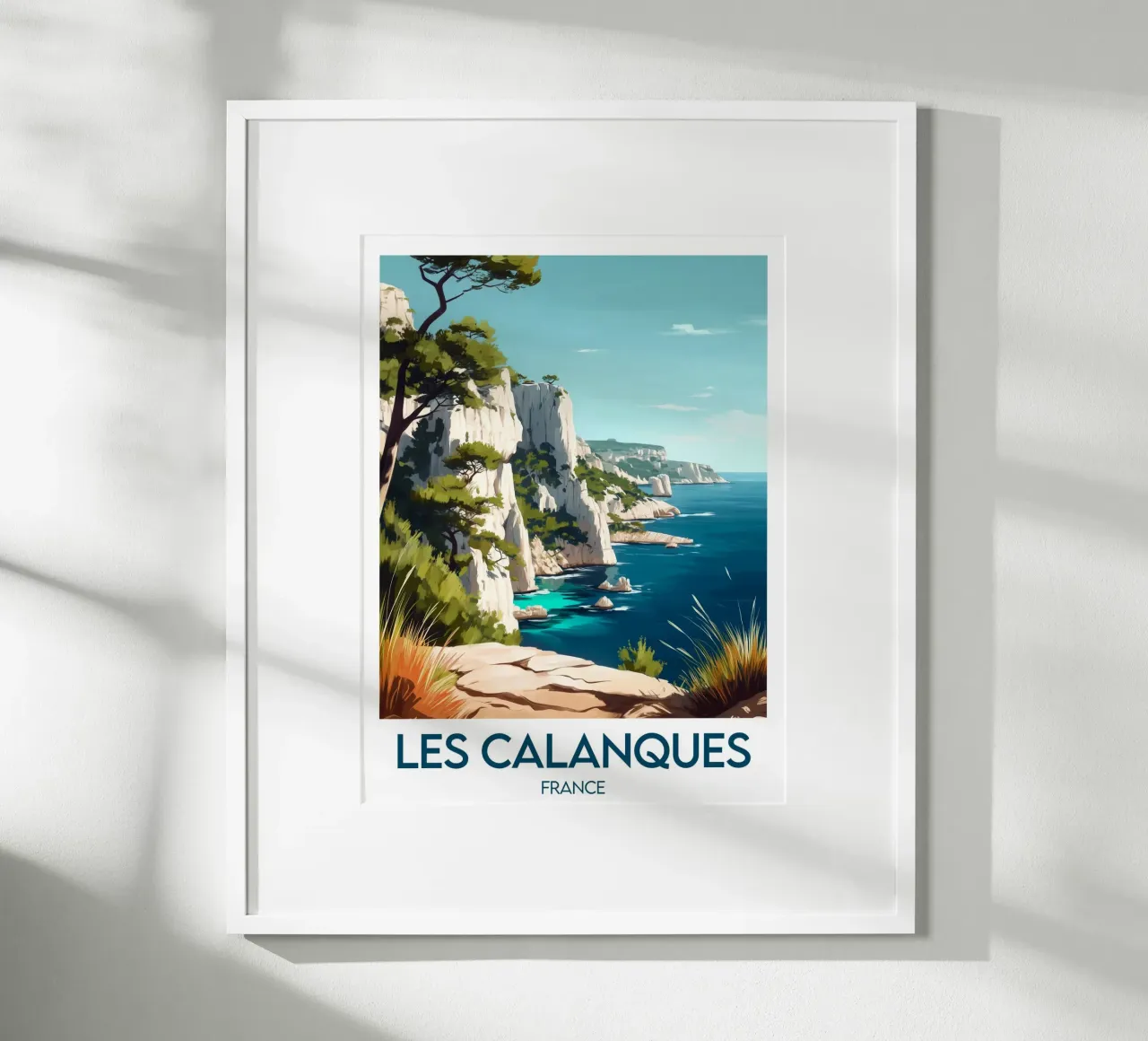 Poster di Les Calanques carta hahnemühle da Frame the World