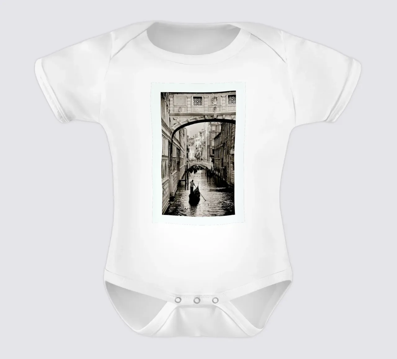 Gondola in Venice body neonato maniche corte da METROPOLIS