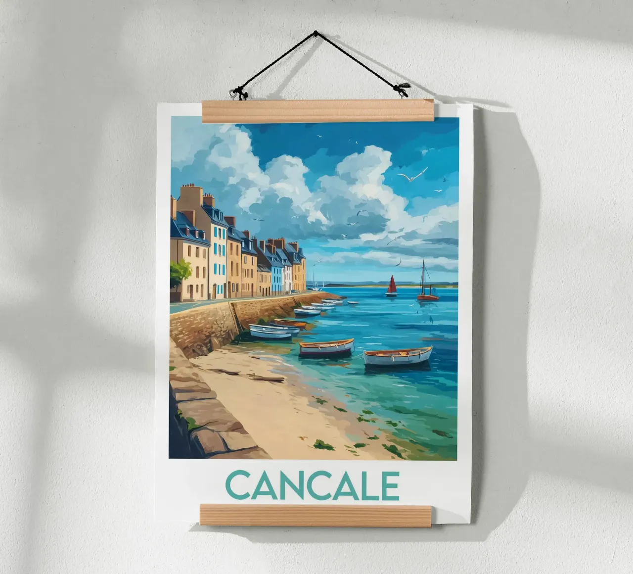 Affiche Cancale France Poster von Frame the World