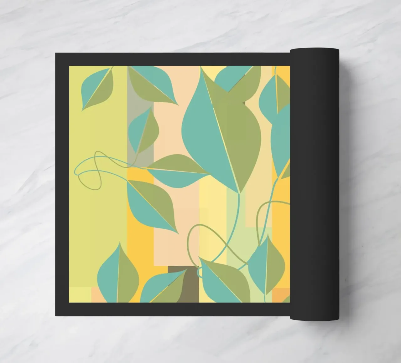 Foglie a colori zerbino da LaylaOzPatterns