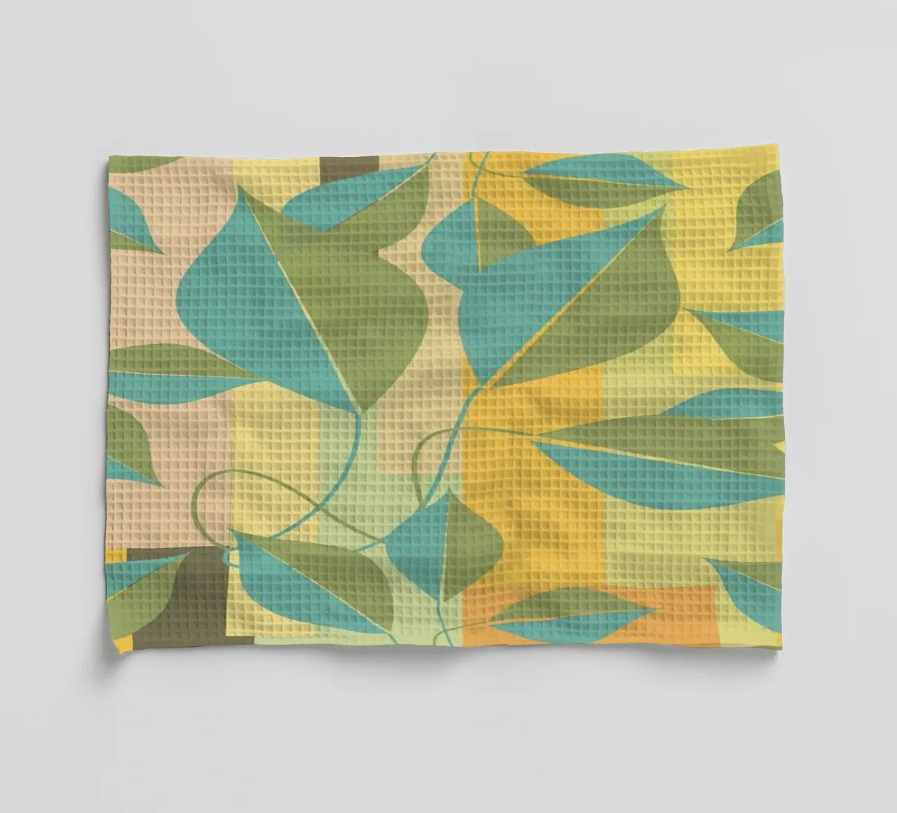 Foglie a colori canovaccio da cucina da LaylaOzPatterns