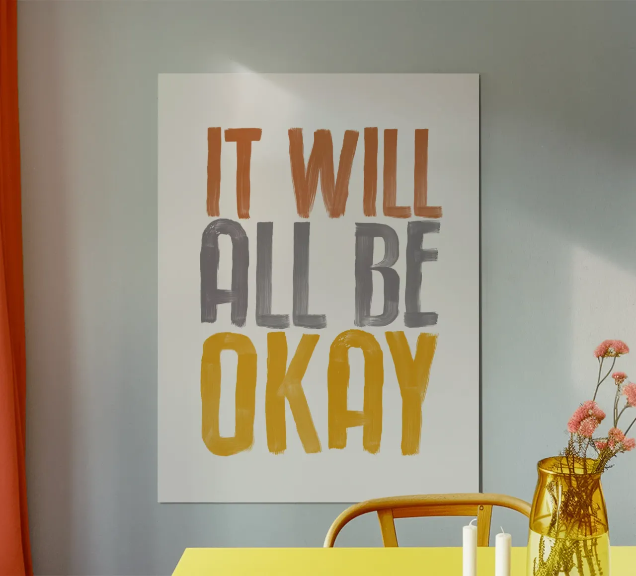 It Will All Be Okay Tipografia Design carta hahnemühle da THE MOTIVATED TYPE