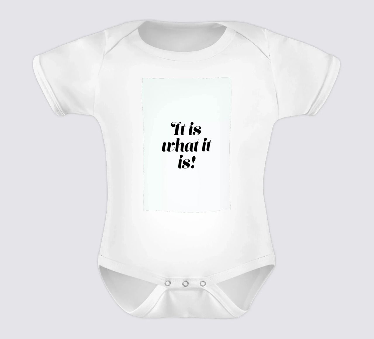 It Is What It Is body neonato maniche corte da Ayleen