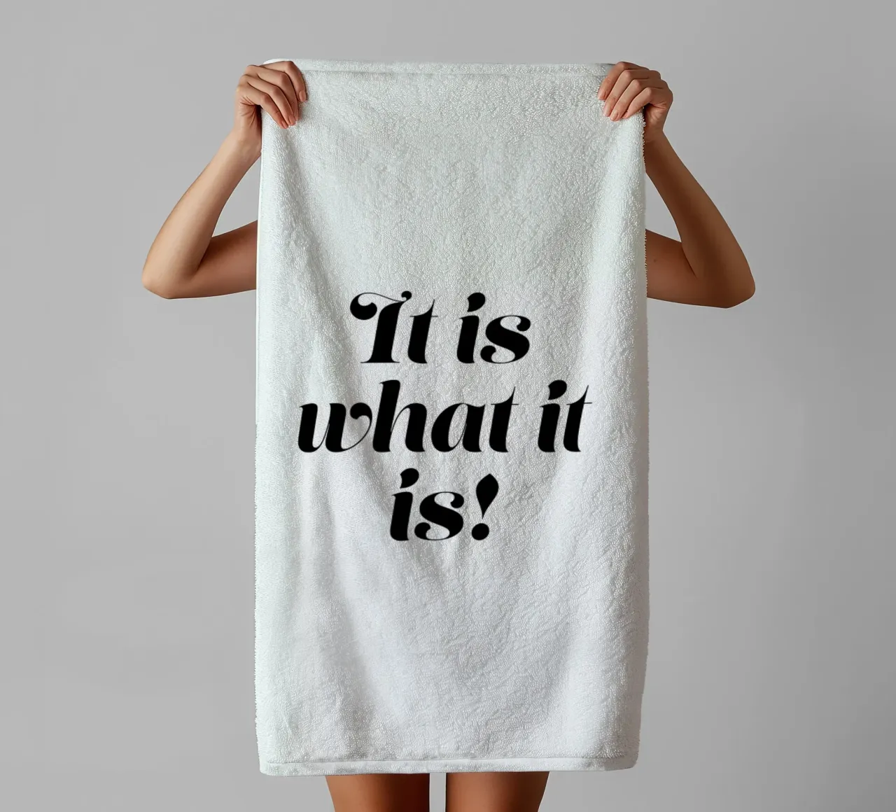It Is What It Is asciugamano da bagno da Ayleen