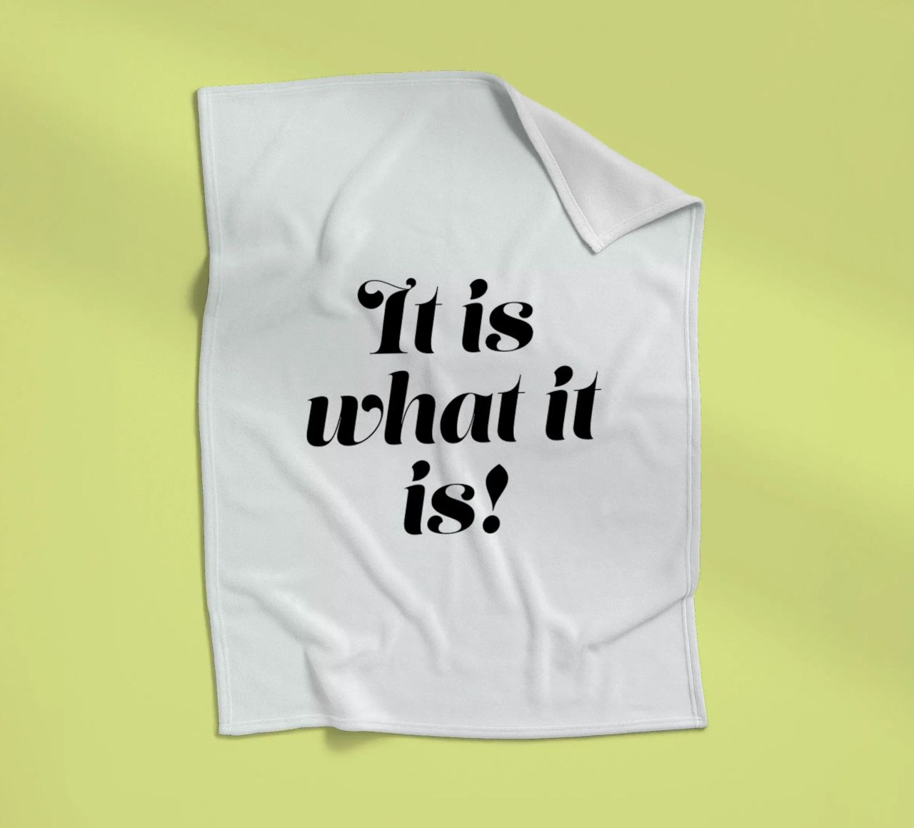 It Is What It Is coperta in pile da Ayleen
