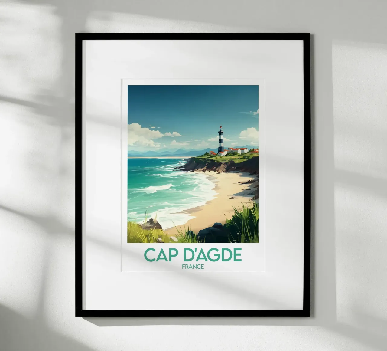 Poster di Cap d'Agde carta hahnemühle da Frame the World