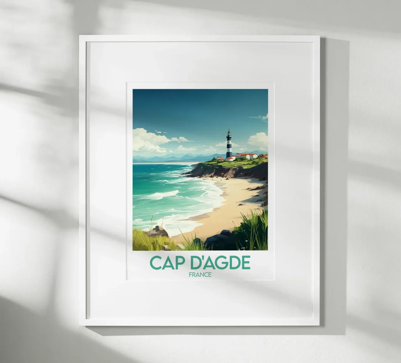 Poster di Cap d'Agde carta hahnemühle da Frame the World