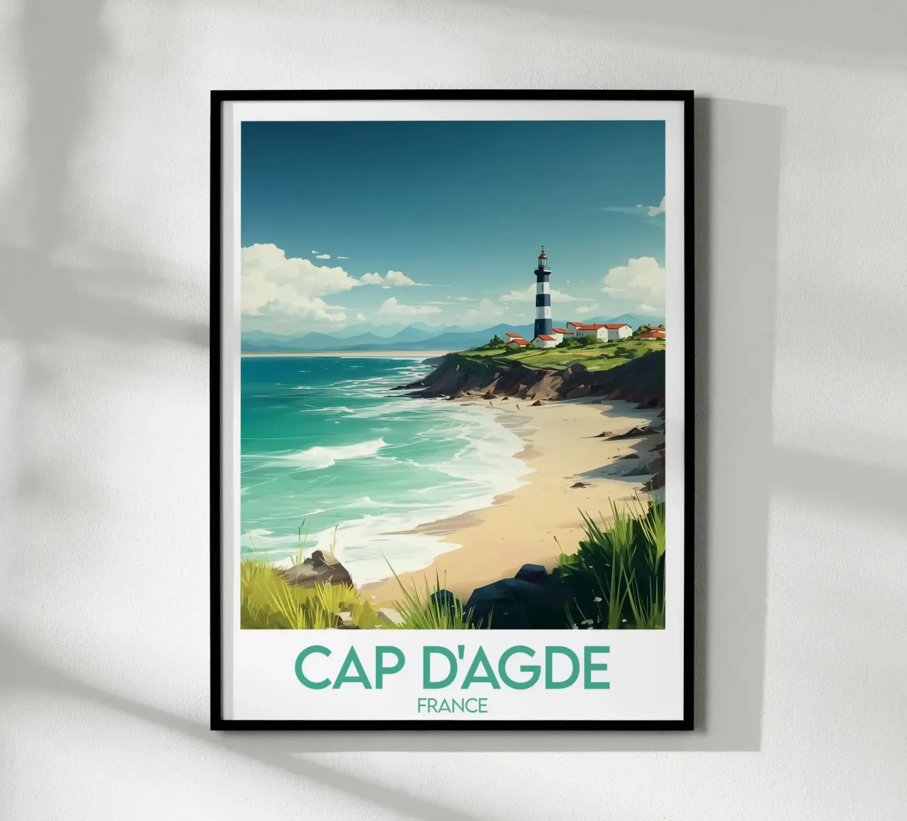 Poster di Cap d'Agde carta hahnemühle da Frame the World