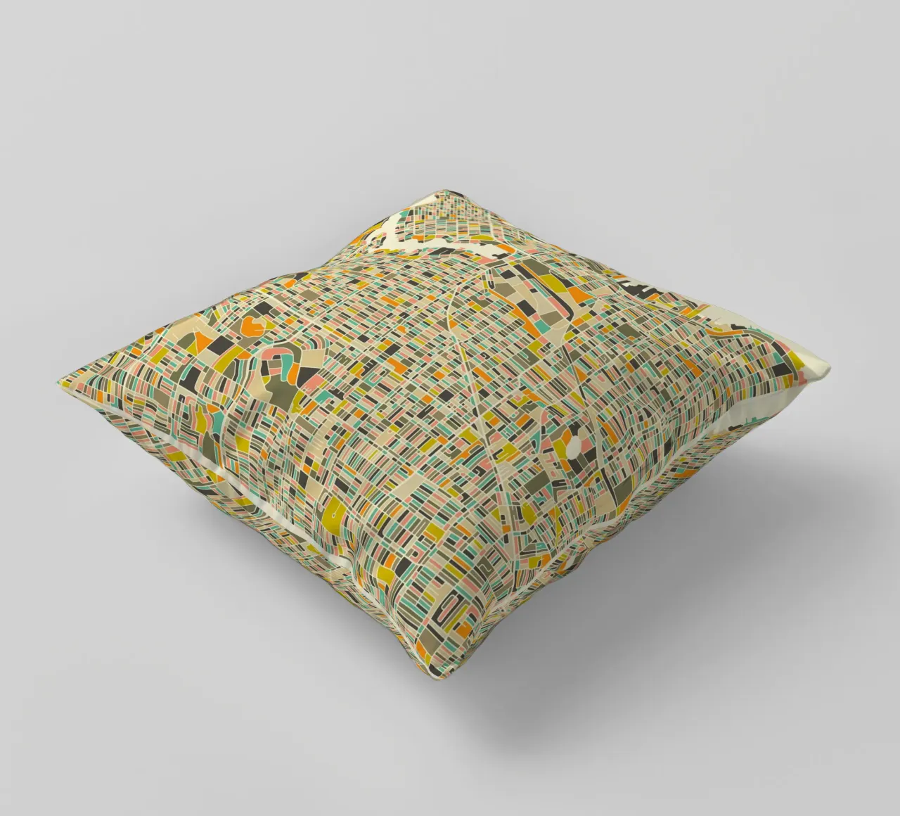 Vancouver Map cuscino da Jazzberry Blue