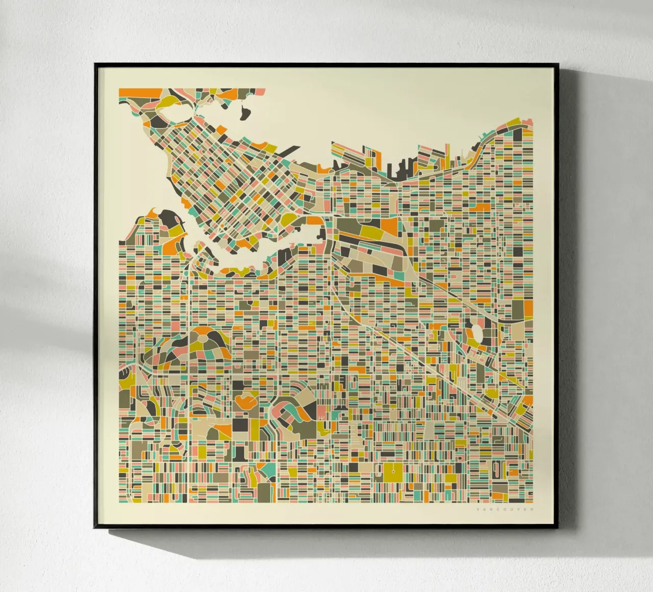 Vancouver Map plexiglass da Jazzberry Blue