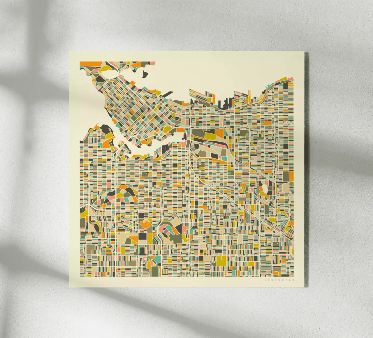 Vancouver Map plexiglass da Jazzberry Blue