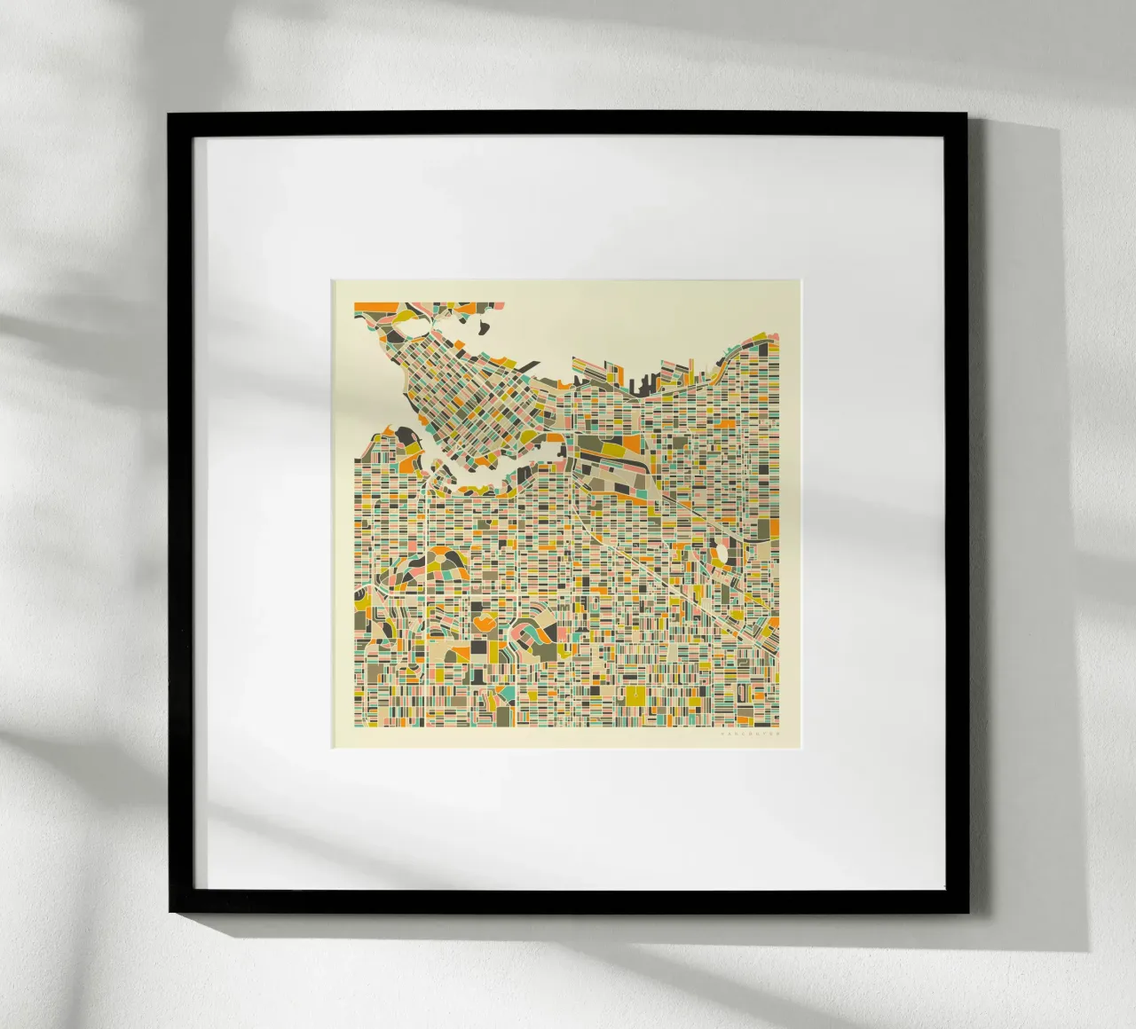 Vancouver Map poster da Jazzberry Blue