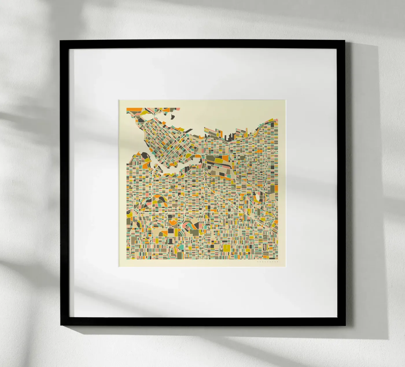 Vancouver Map poster van Jazzberry Blue