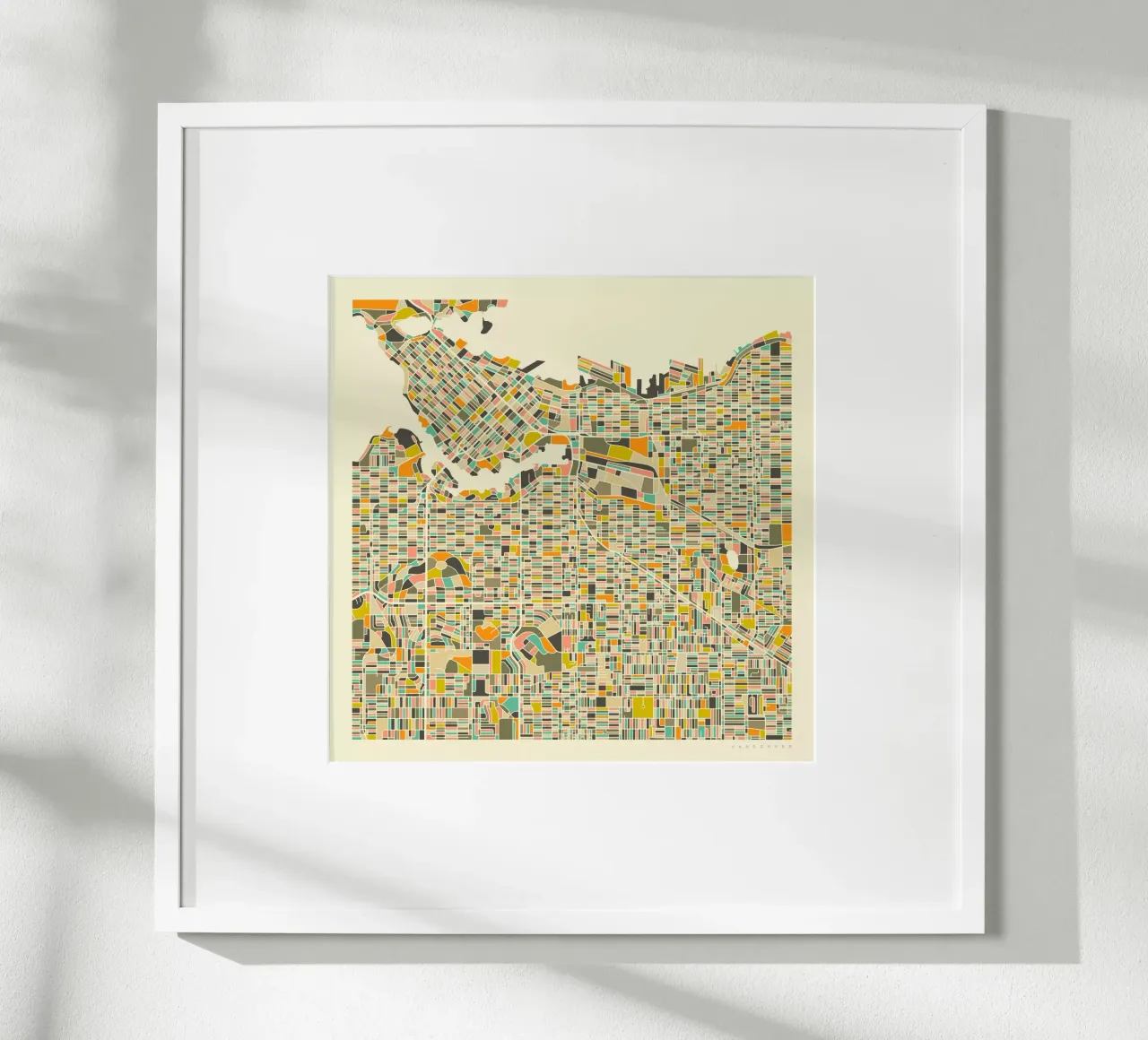 Vancouver Map poster da Jazzberry Blue