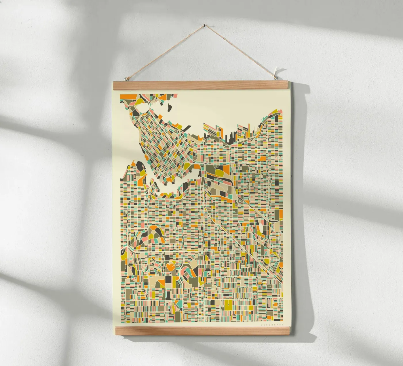 Vancouver Map poster van Jazzberry Blue