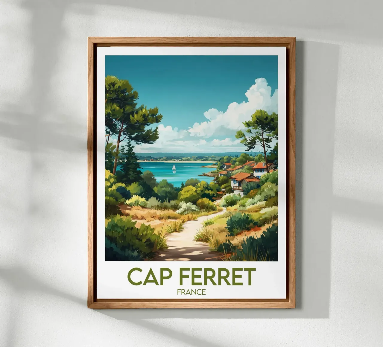 Poster Cap Ferret France Forex-Platte von Frame the World