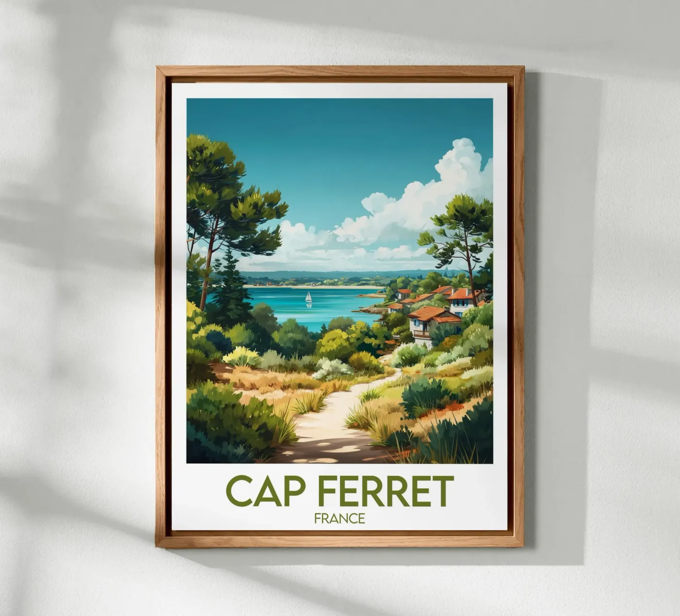 Poster Cap Ferret Frankreich Forex-Platte von Frame the World