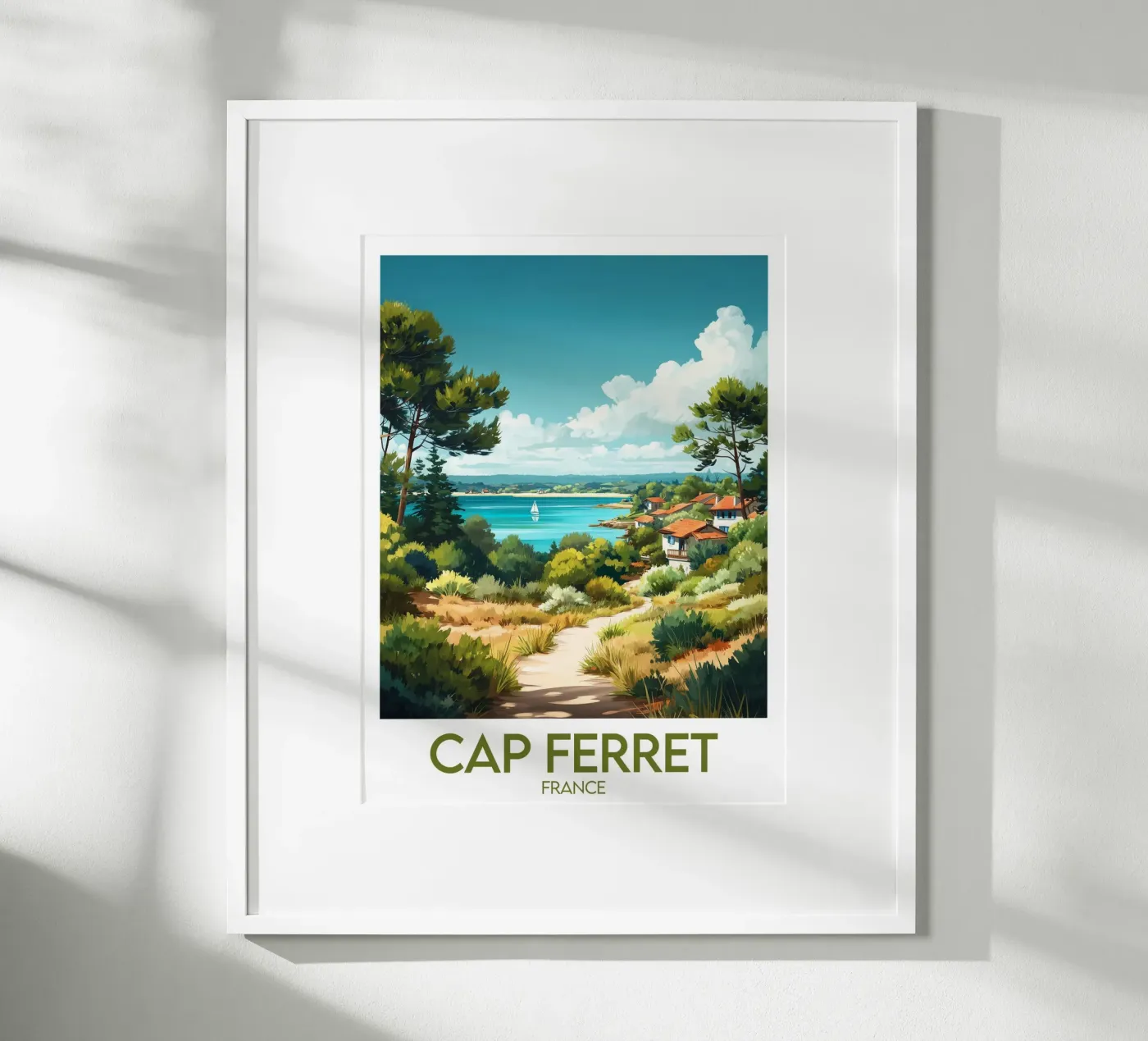 Poster Cap Ferret Frankreich Poster von Frame the World