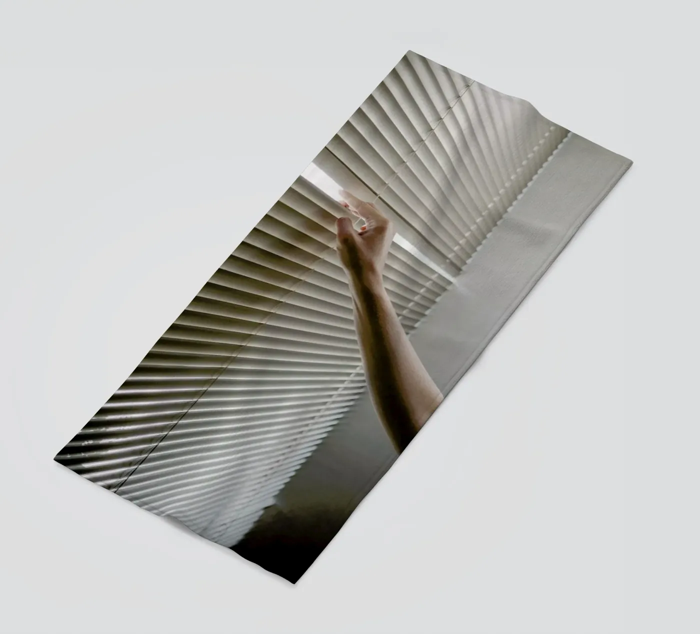 Window Blinds beach towel by Chris Abatzis