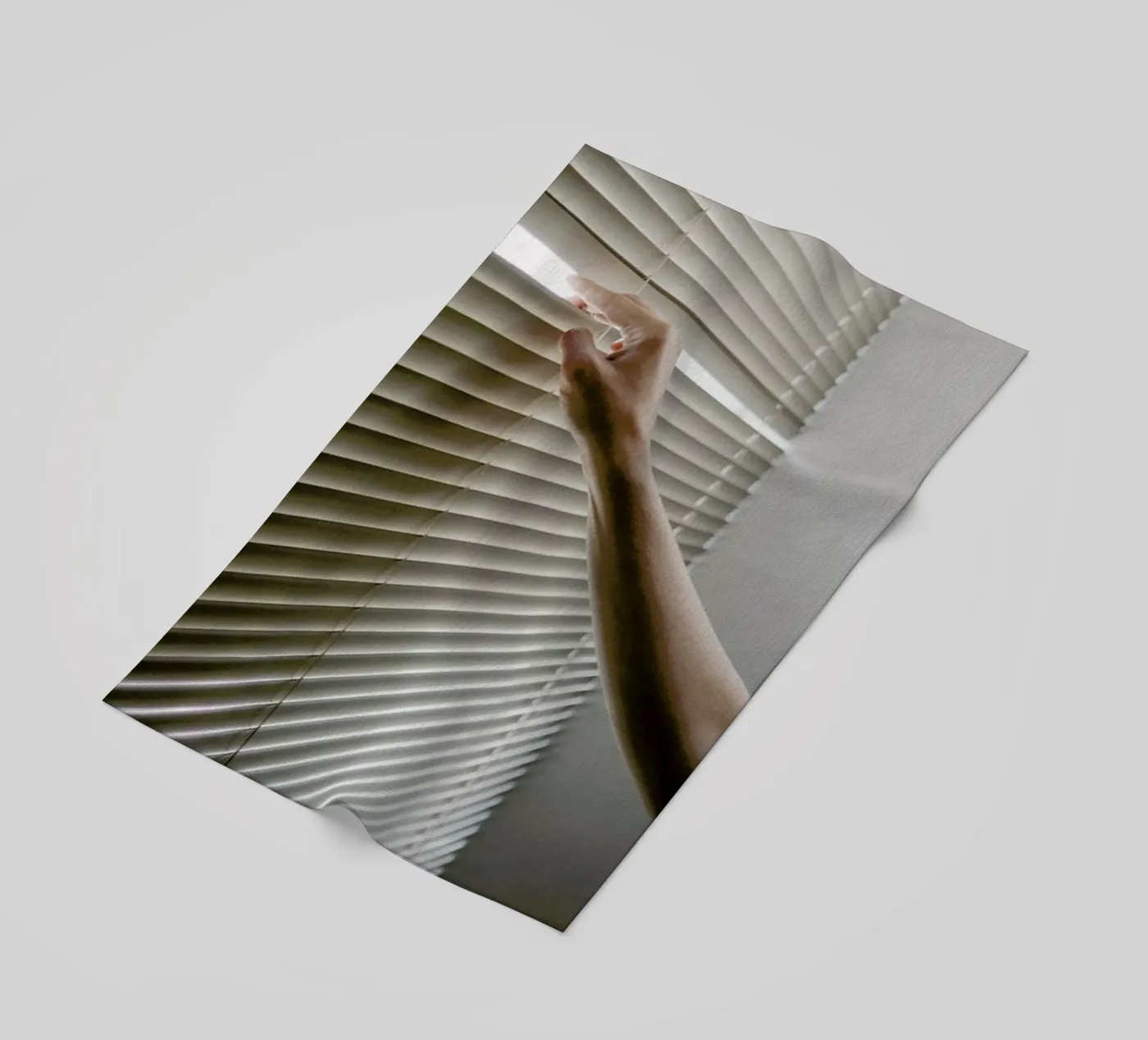 Window Blinds beach towel by Chris Abatzis
