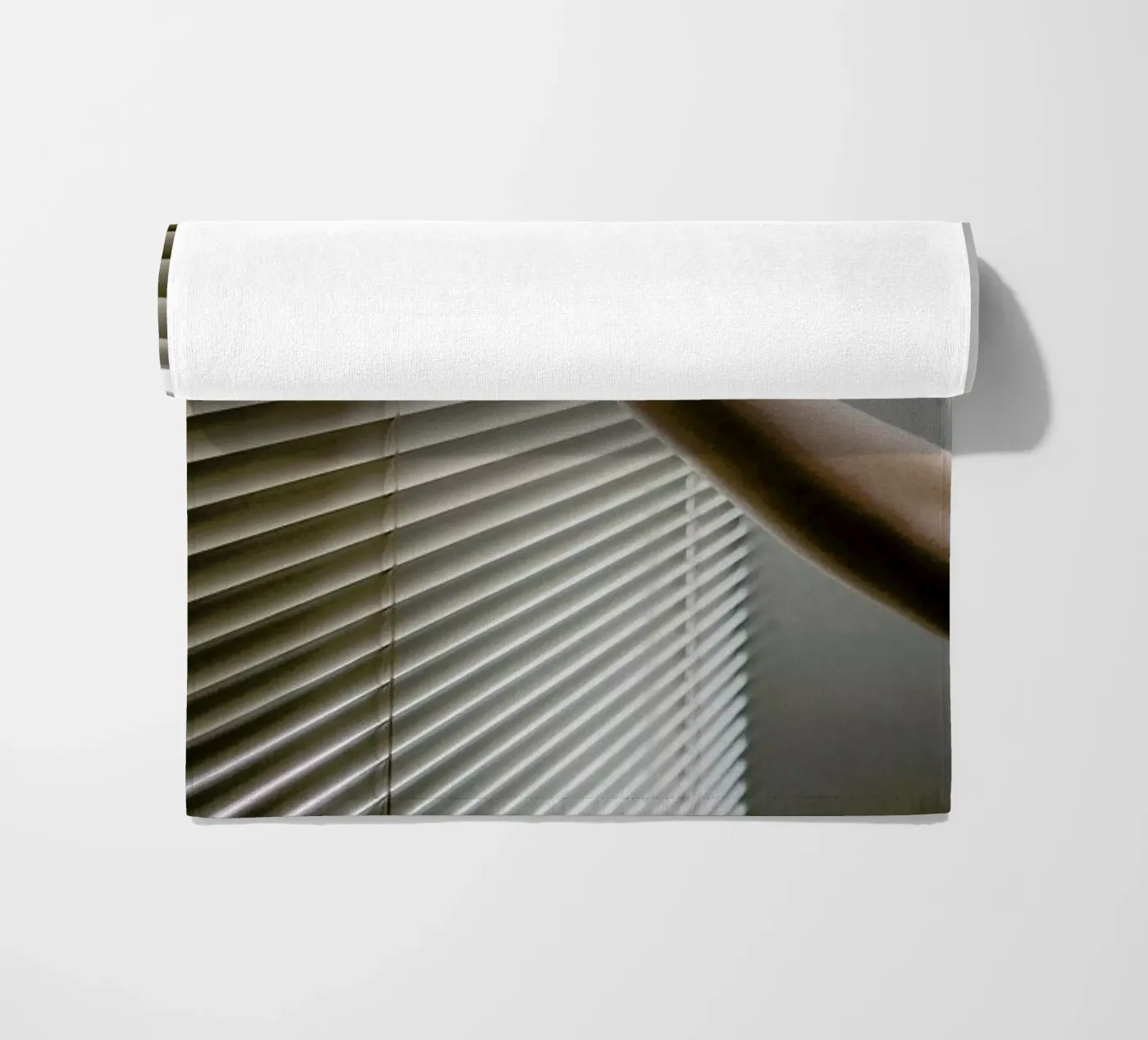 Window Blinds beach towel by Chris Abatzis