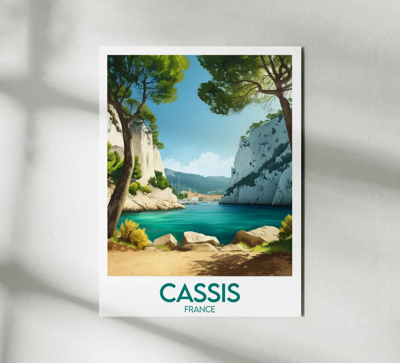 Affiche Cassis alluminio dibond da Frame the World