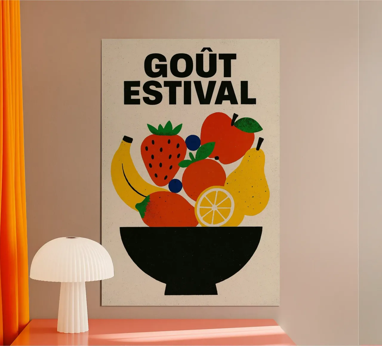 Gusto estivo - Esplosione di frutta poster da Pop and Fruits - Affiches & posters
