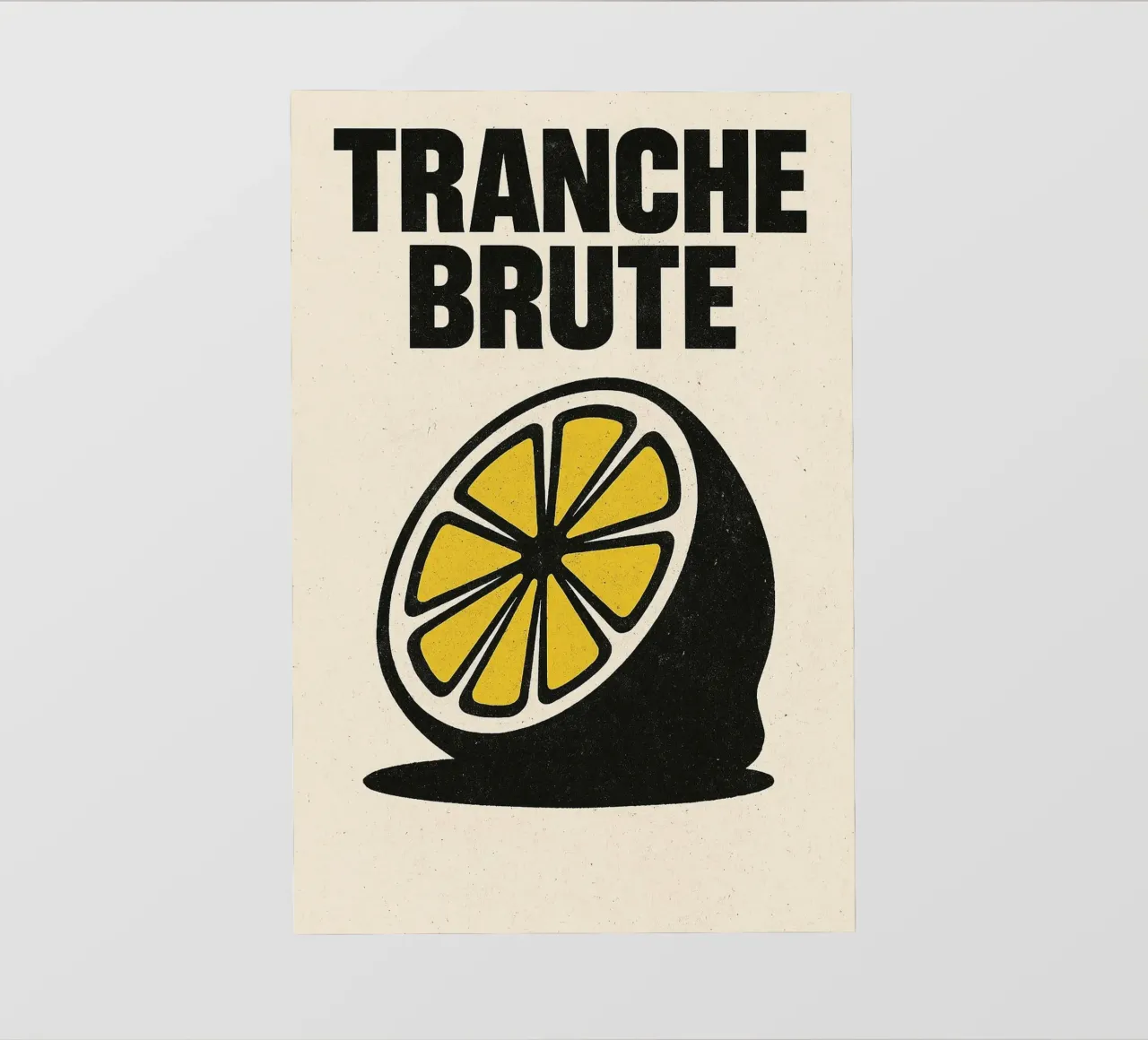 Tranche Brute – Le citron telo in pvc da Pop and Fruits - Affiches & posters