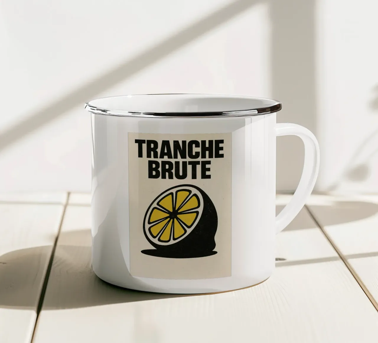 Tranche Brute – Le citron tazza in smalto da Pop and Fruits - Affiches & posters