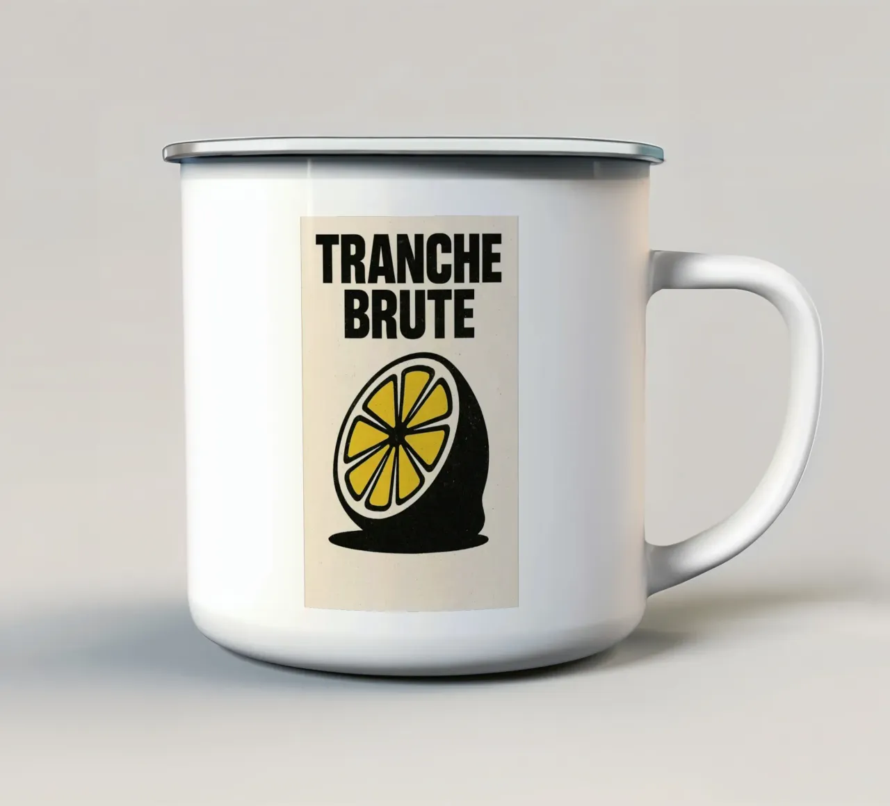 Tranche Brute – Le citron tazza in smalto da Pop and Fruits - Affiches & posters