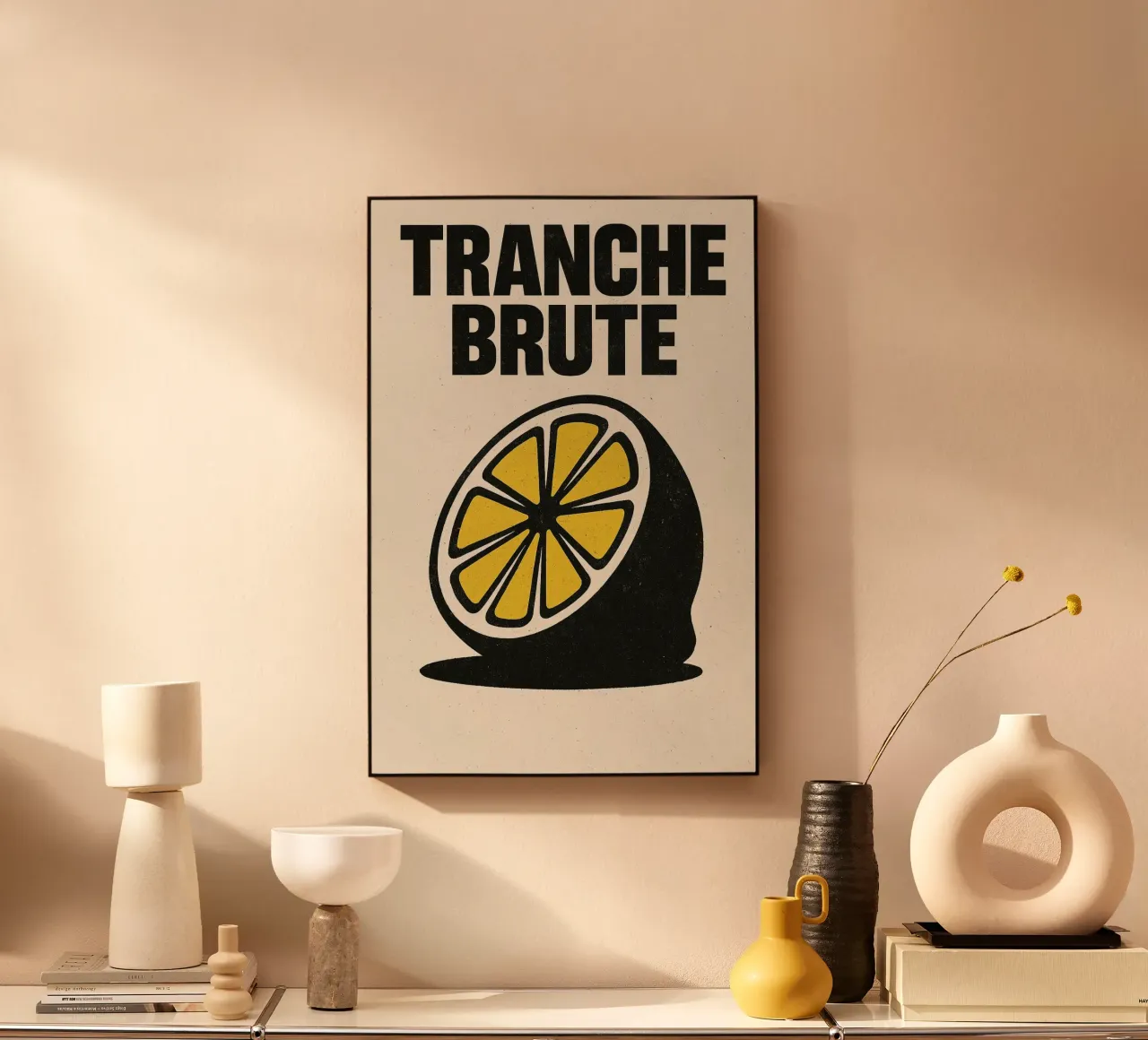 Tranche Brute – Le citron alluminio dibond da Pop and Fruits - Affiches & posters